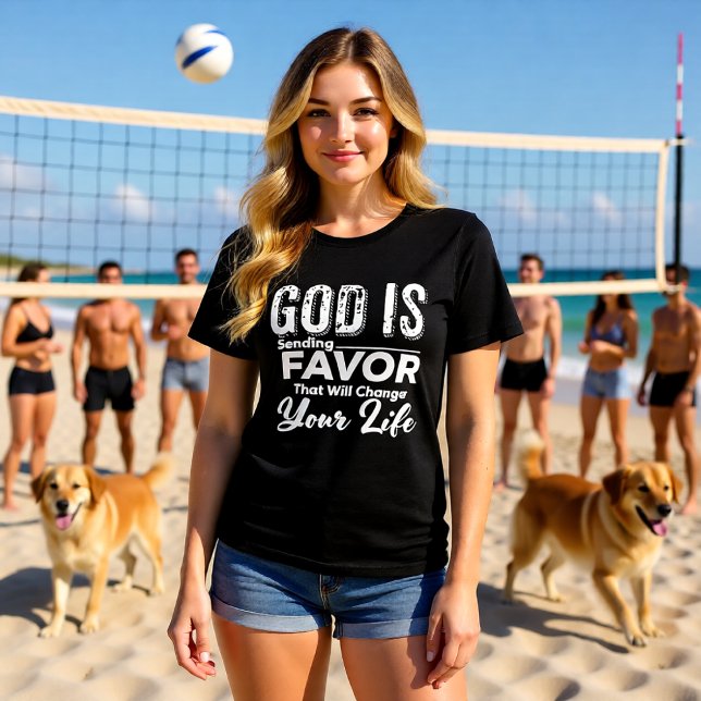 God Is Sending Favor Change Your Life Christian Tri-Blend Shirt (Von Creator hochgeladen)