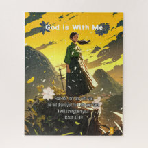 God is With Me - Christian Vintage Retro Anime
