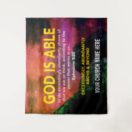 GOD IST BÖSE 3:20 Kirche Wandteppich