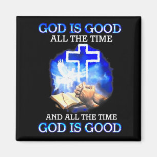 God ist die ganze Zeit lustig christlich Magnet