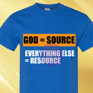 GOD ist die Quelle - Christlich T-Shirt