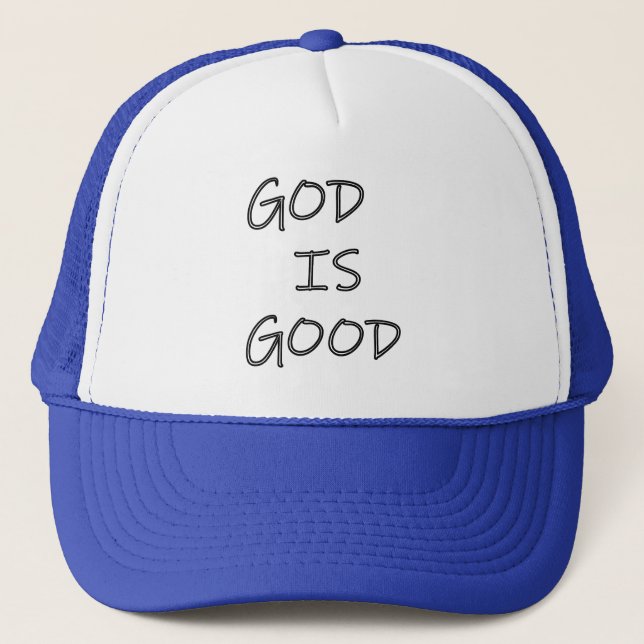 GOD ist gut - Christlich Truckerkappe (Vorderseite)