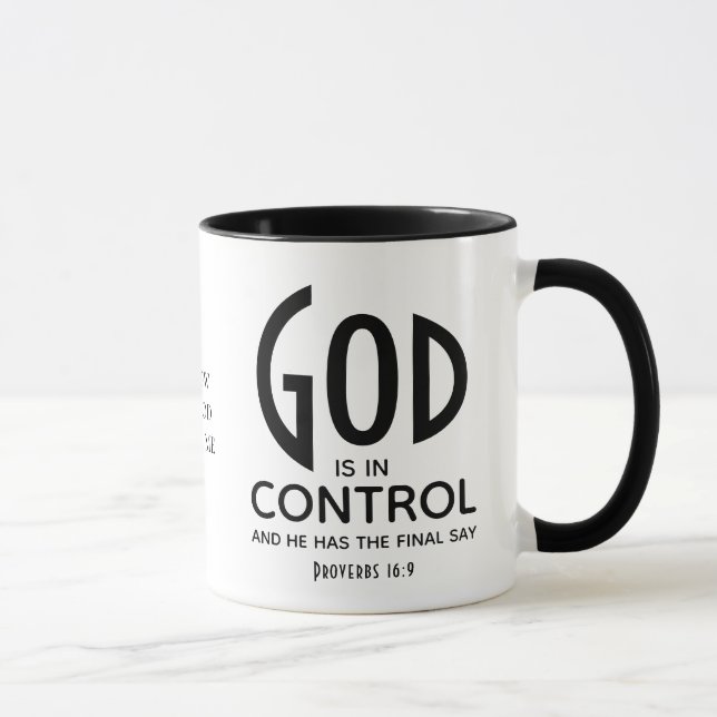 GOD IST IN KONTROLLE Inspiration Christlich Tasse (Rechts)