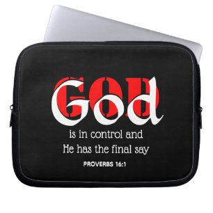 GOD IST IN KONTROLLE Inspiration Personalisiert Sc Laptopschutzhülle