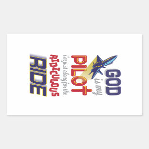 GOD IST MEIN PILOT - Christliche Aufkleber