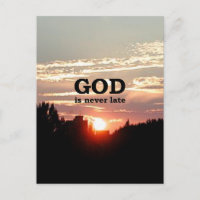 GOD ist nie zu spät