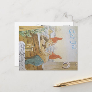 God Jul Helgkort Feiertagspostkarte