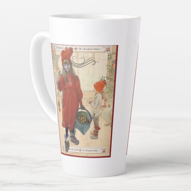 God Jul Helgkort Stationery Milchtasse (Linke Ecke)