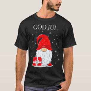God Jul Swedish Frohe Christmas Sweden Tomte Gnome T-Shirt