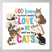 God Knew My Heart Need Liebe - Niedliche Katze Lov