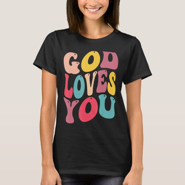 god loves you for christain kids T-Shirt (Vorderseite)