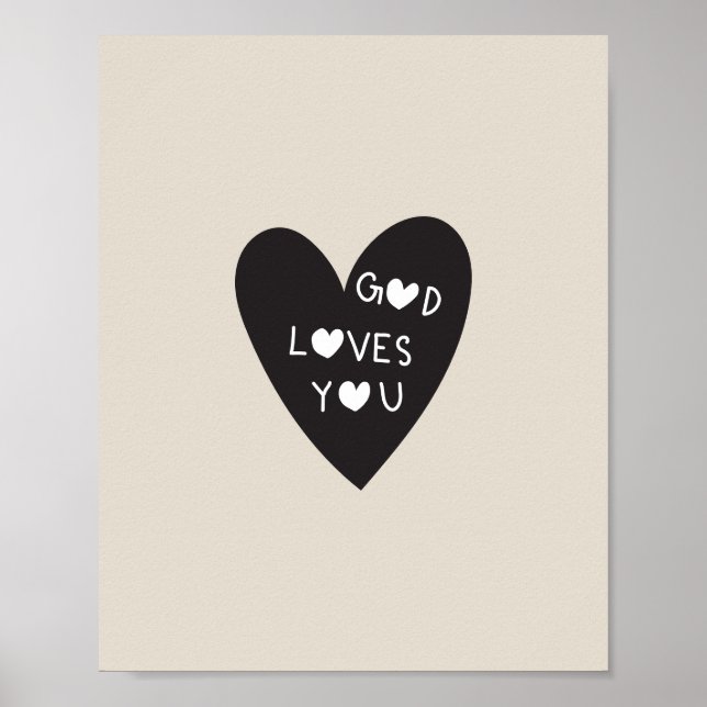 God loves you poster (Vorne)