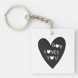God loves you schlüsselanhänger