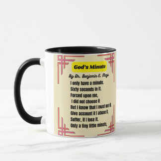 God-Minute-Gedicht Tasse