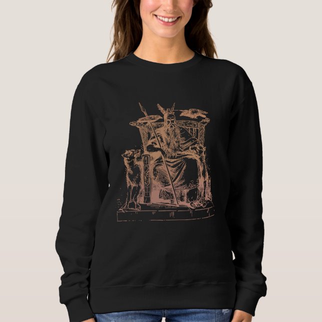 God Odin Ancient Norse Medieval Nordic Myth Sweatshirt (Vorderseite)