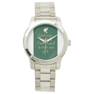 God own your body. watch. A witness about Jesus Armbanduhr