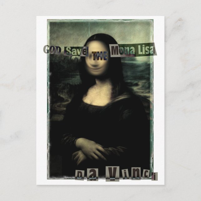 GOD_RETTEN_THE_MONA_LISA POSTKARTE (Vorderseite)