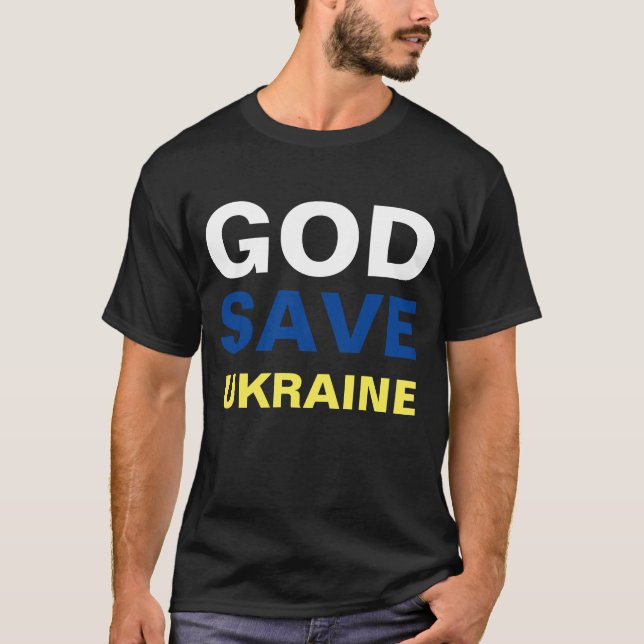 GOD RETTETE UKRAINE T - SHIRT (Vorderseite)