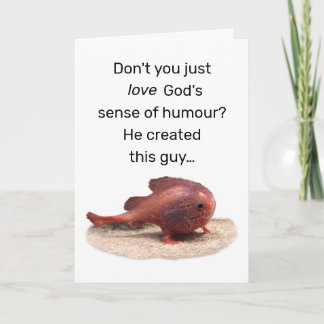 God’s Quirky Creation Dankeskarte