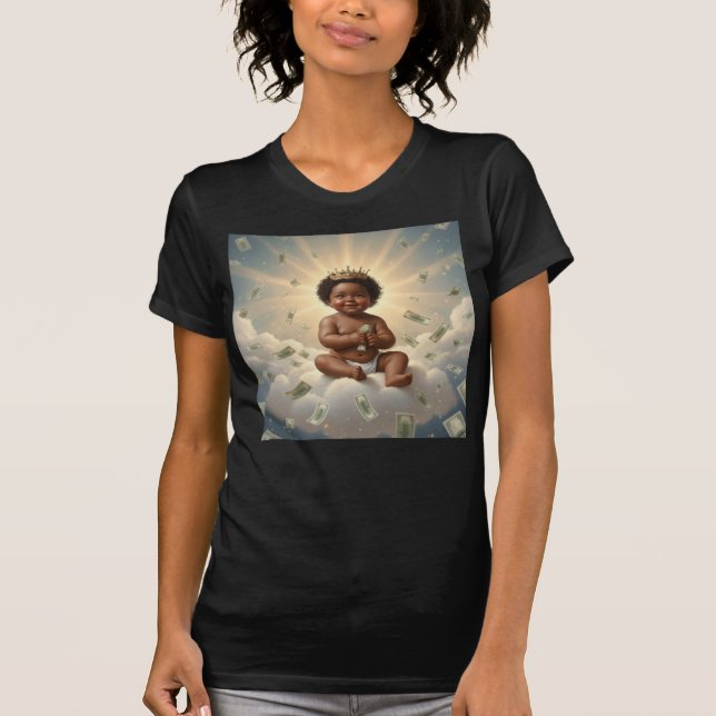God’s Spoiled Baby Divine Abundance Blessing Art T-Shirt (Vorderseite)