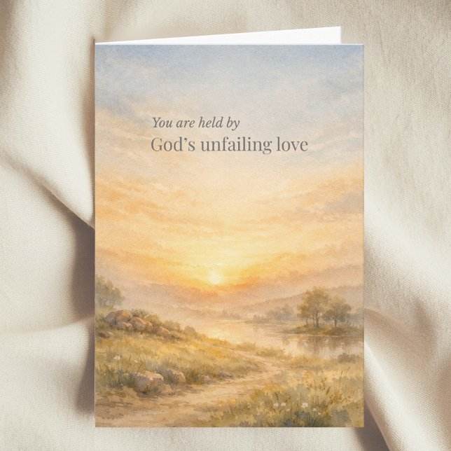God’s Unfailing Love Christian Encouragement Karte (Von Creator hochgeladen)