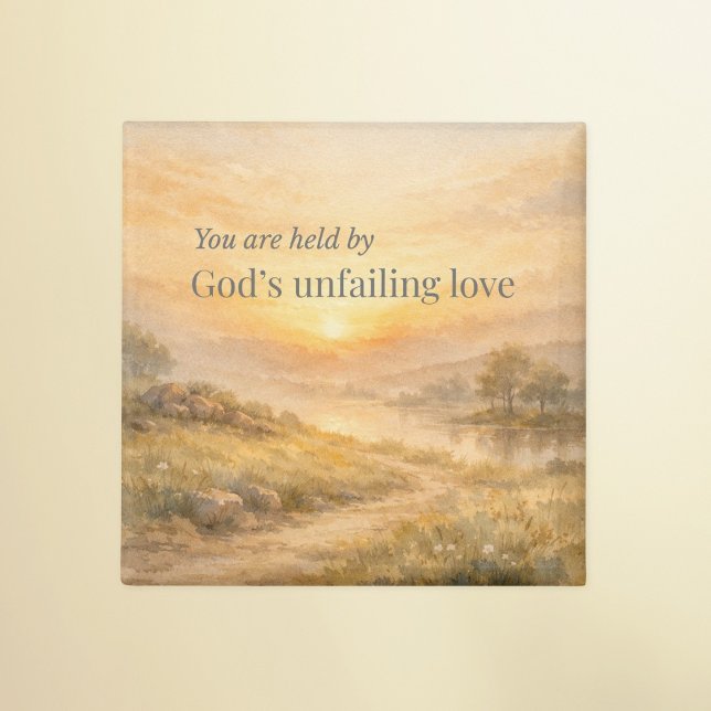 God’s Unfailing Love Christian Encouragement Magnet (Von Creator hochgeladen)
