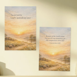 God’s Unfailing Love Christian Encouragement Mitteilungskarte