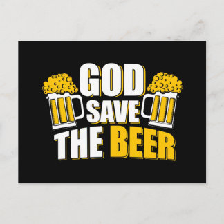 God Save the Beer Postkarte