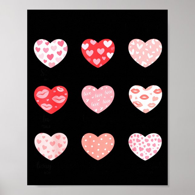 God Says I Am Christian Faith Heart Valentine Jesu Poster (Vorne)