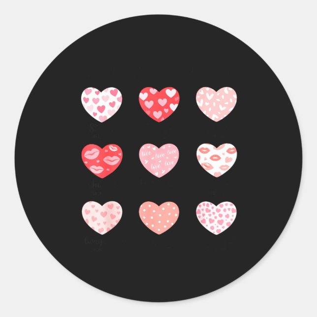 God Says I Am Christian Faith Heart Valentine Jesu Runder Aufkleber (Vorderseite)