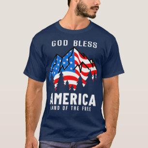 God segne America USA Christlich Patriot Premium T-Shirt