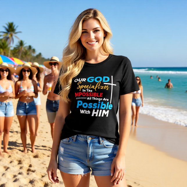 God Specializes In The Impossible All Things Possi Tri-Blend Shirt (Von Creator hochgeladen)