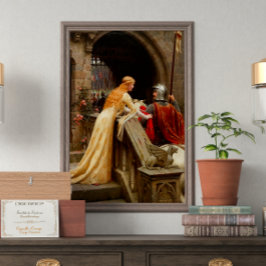 God Speed Edmund Leighton Fine Art Mittelalter Poster