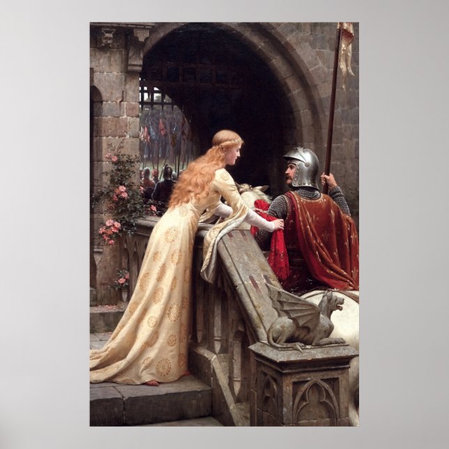God Speed von Edmund Leighton Poster (Vorne)