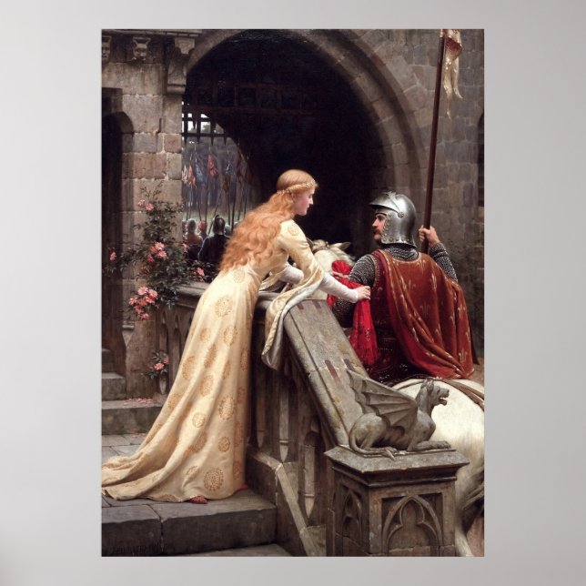 God Speed von Edmund Leighton Poster (Vorne)