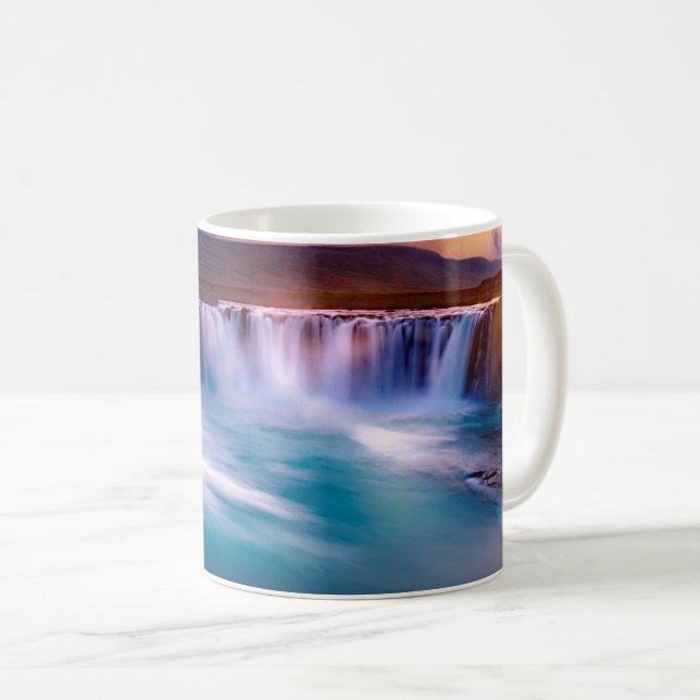 Godafoss, Isländische Wasserfälle Kaffeetasse (VorderseiteRechts)