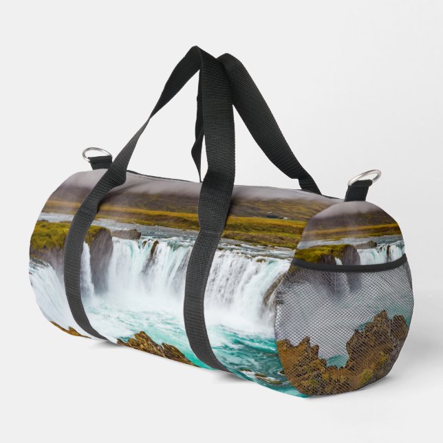 Godafoss Wasserfall, Island Duffle Bag (Rechte Ecke)