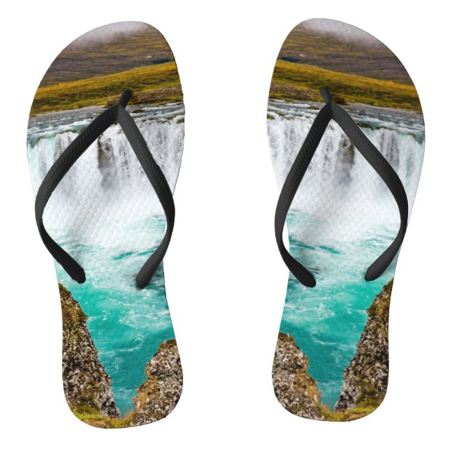 Godafoss Wasserfall, Island Flip Flops (Fußbett)