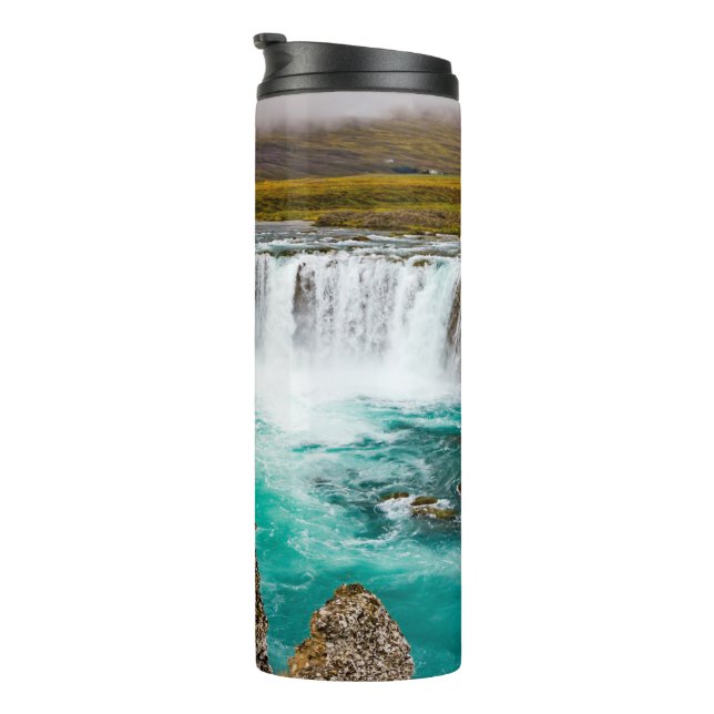Godafoss Wasserfall, Island Thermosbecher (Nach rechts gedreht)