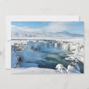 Godafoss Wasserfall Landschaft Dankeskarte