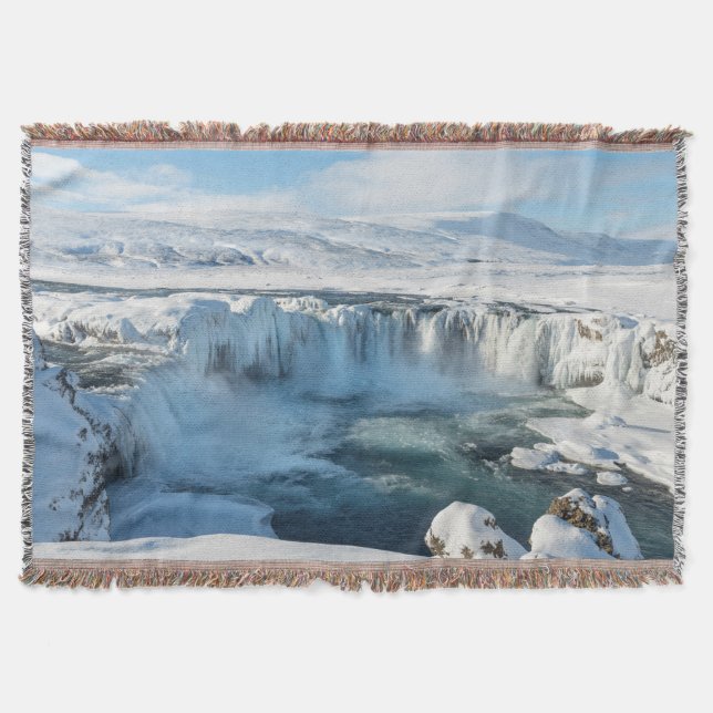 Godafoss Wasserfall Landschaft Decke (Vorderseite)