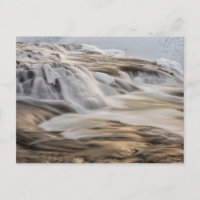 Godafoss Wasserfall, Winter, Island