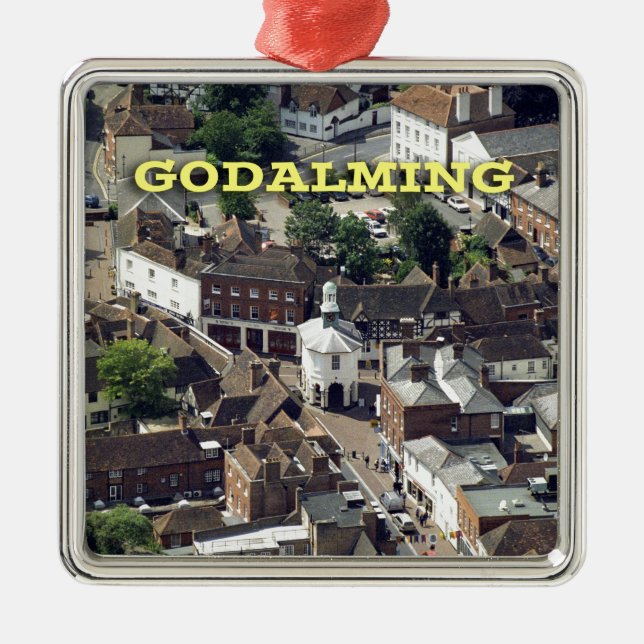 Godalming Surrey England Ornament Aus Metall (Vorne)