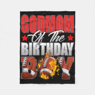 Godama vom Geburtstag Boy Football Bday Celebrati Fleecedecke