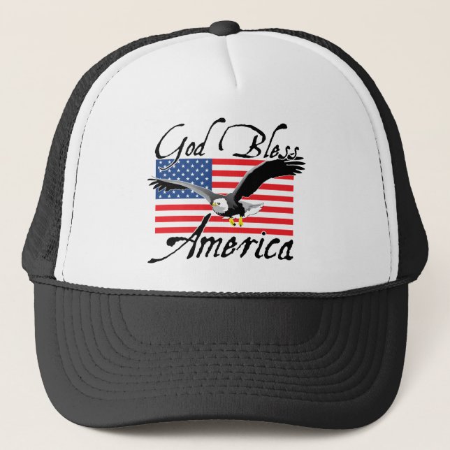 GodBlessAmerica_v3 Truckerkappe (Vorderseite)