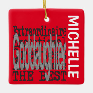 Goddaughter Extraordinaire CUSTOM Keramikornament