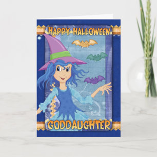 goddaughter halloween greeting card feiertagskarte