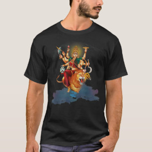 Goddedes Durga Hindu Religion Durga mata Maa Yoga T-Shirt