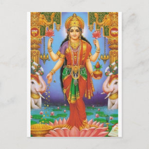 Goddes laxshmi postkarte
