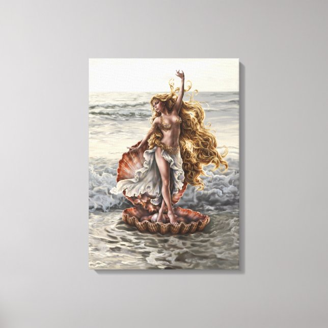 Goddess Aphrodite Stretched Canvas Print Leinwanddruck (Vorderseite)